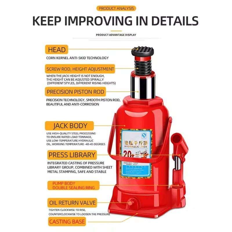 50 Ton Hydraulic Jack Bottle Jacks - 2